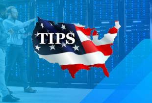 TIPS logo on datacenter